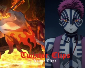 Rengoku vs Akaza Raw Clips