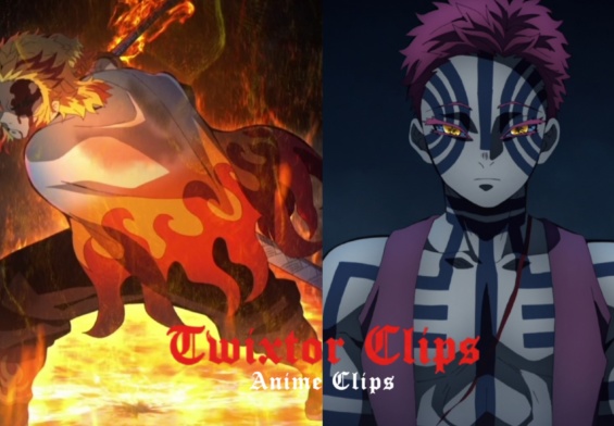Rengoku vs Akaza Raw Clips