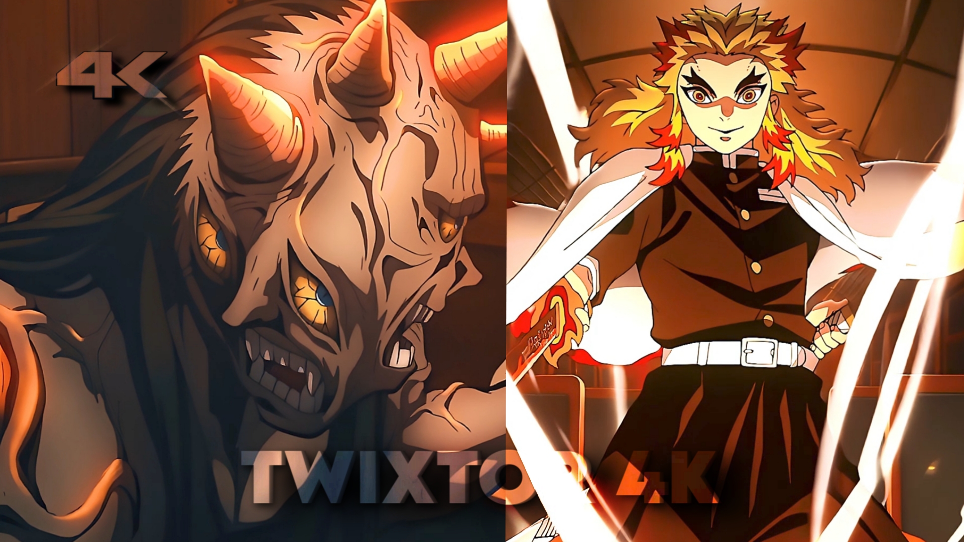 Rengoku vs Train Demon Twixtor