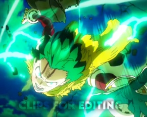 Midoriya vs Dark All Might Raw Clips