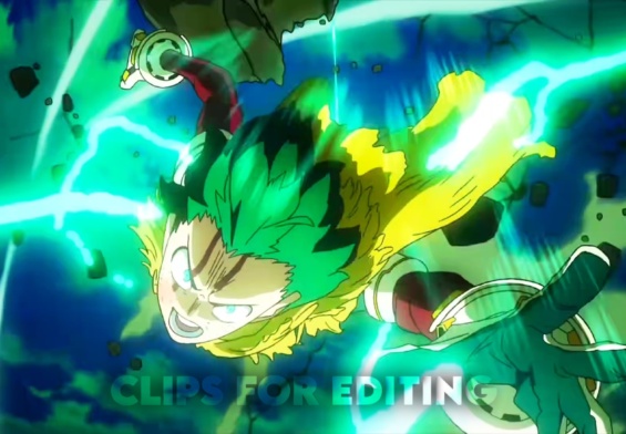 Midoriya vs Dark All Might Raw Clips