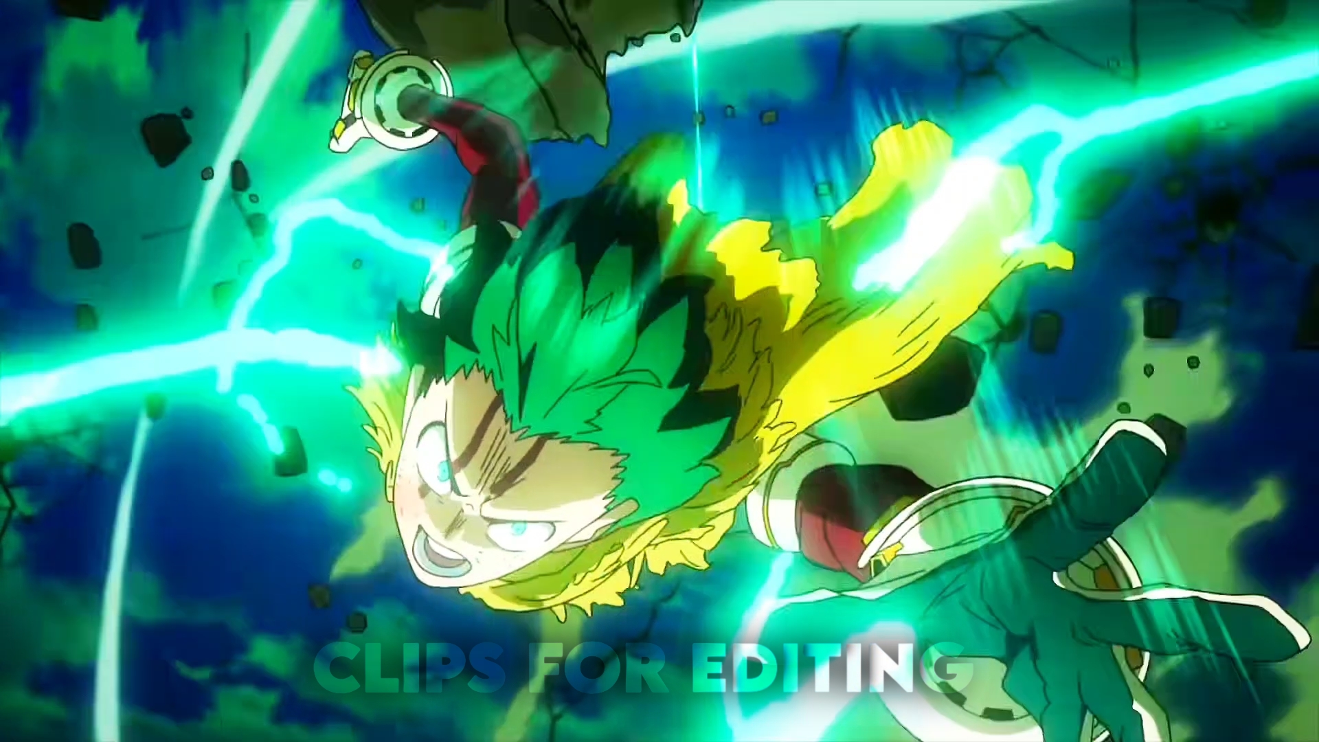 Midoriya vs Dark All Might Raw Clips