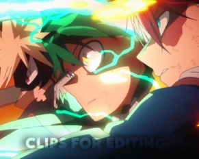 Deku, Todoroki, Bakugo vs Dark All Might Raw Clip