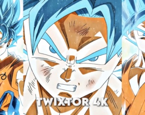 Blue Goku vs Golden Frieza Twixtor