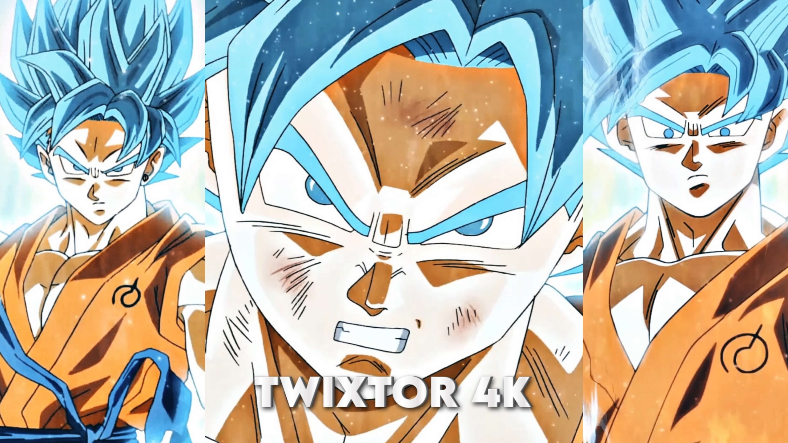 Blue Goku vs Golden Frieza Twixtor